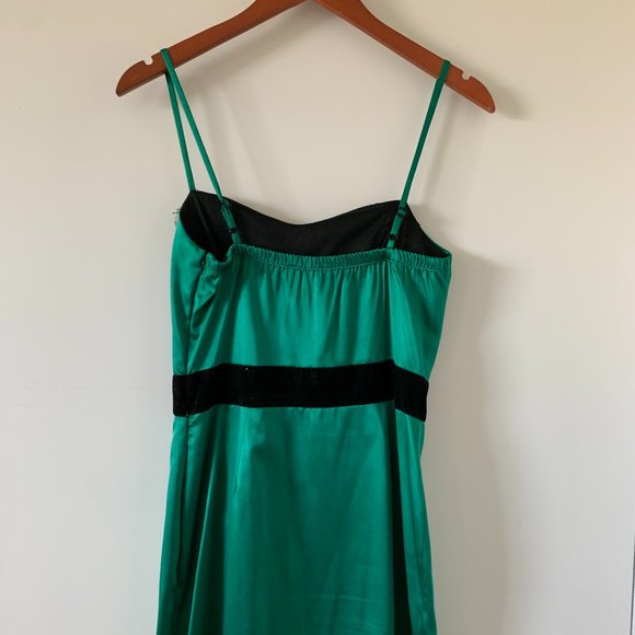 Spaghetti Strap Mini Dress in green color - Picture 9 of 11